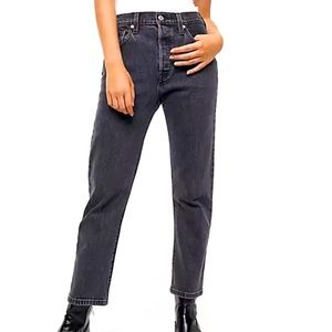 NWOT 501® ORIGINAL STRETCH CROPPED WOMEN'S JEANS (black)